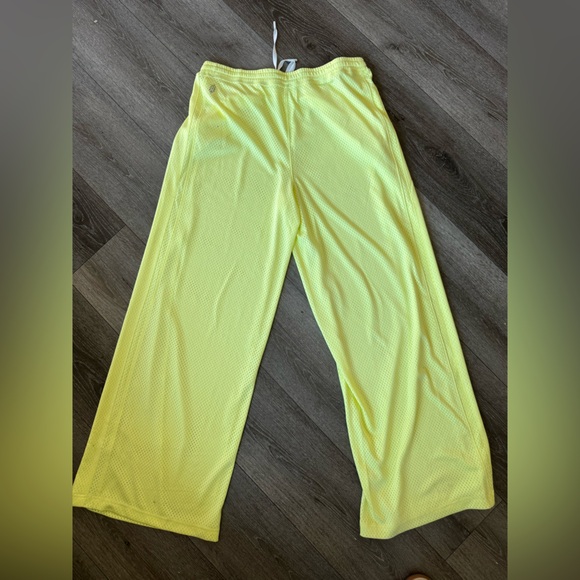 FP Movement by Free People Yellow Mesh Wide Leg Pants - Picture 4 of 6